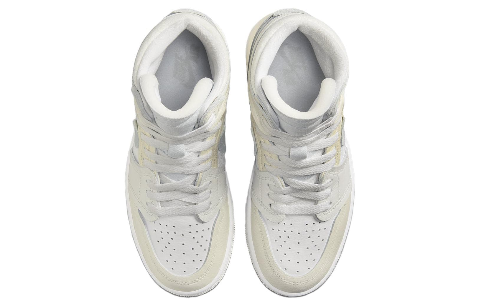 Ретро баскетбольные кроссовки Jordan Air Jordan 1 MM High White Yellow — фото 4
