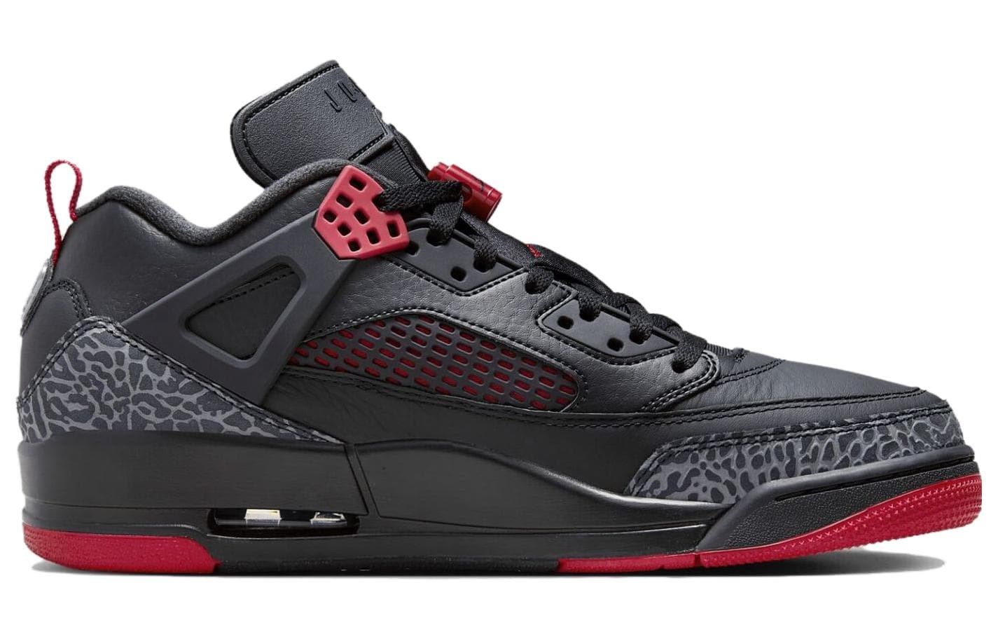 Ретро баскетбольные кроссовки Jordan Spizike Low Black Red - изображение 2
