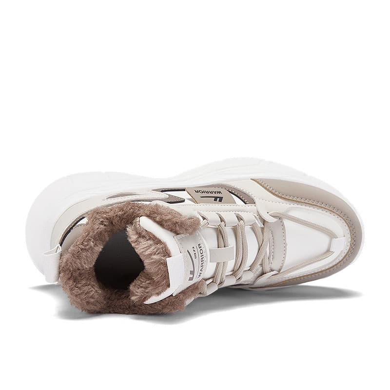 Кроссовки WARRIOR Флисовая подкладка Удобная Мода Универсальная Устойчивая к истиранию Увеличение высоты Термический - изображение 3