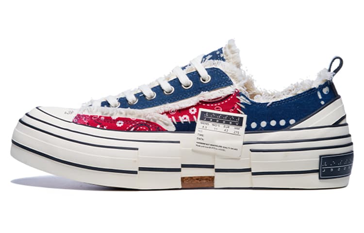 Кеды xVESSEL g.o.p. lows "redxblue paisley" - изображение 1