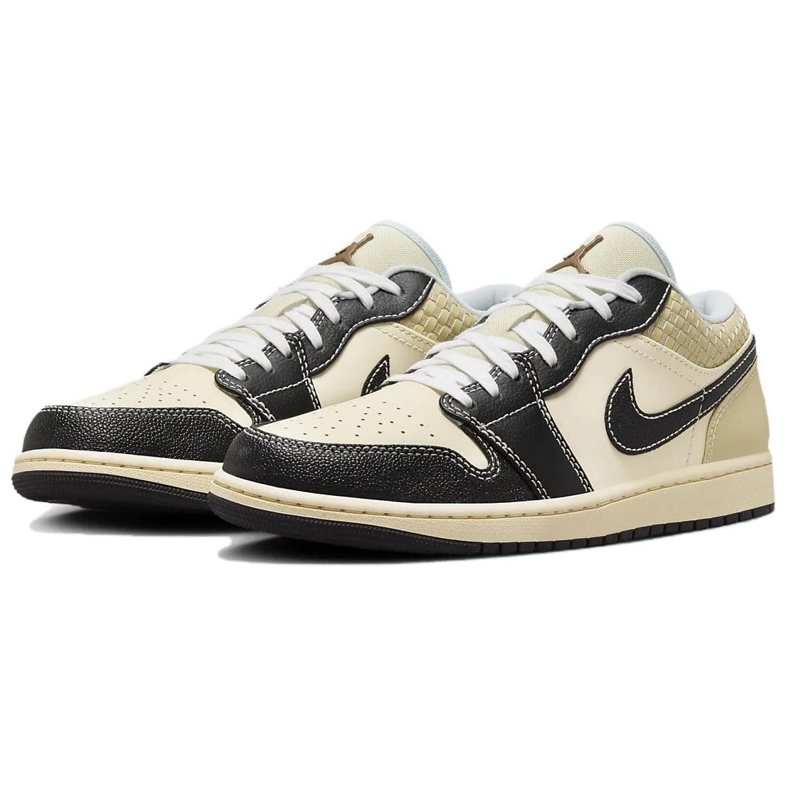 Ретро баскетбольные кроссовки Jordan Air Jordan 1 Low SE "Coconut Milk/Black" - изображение 3