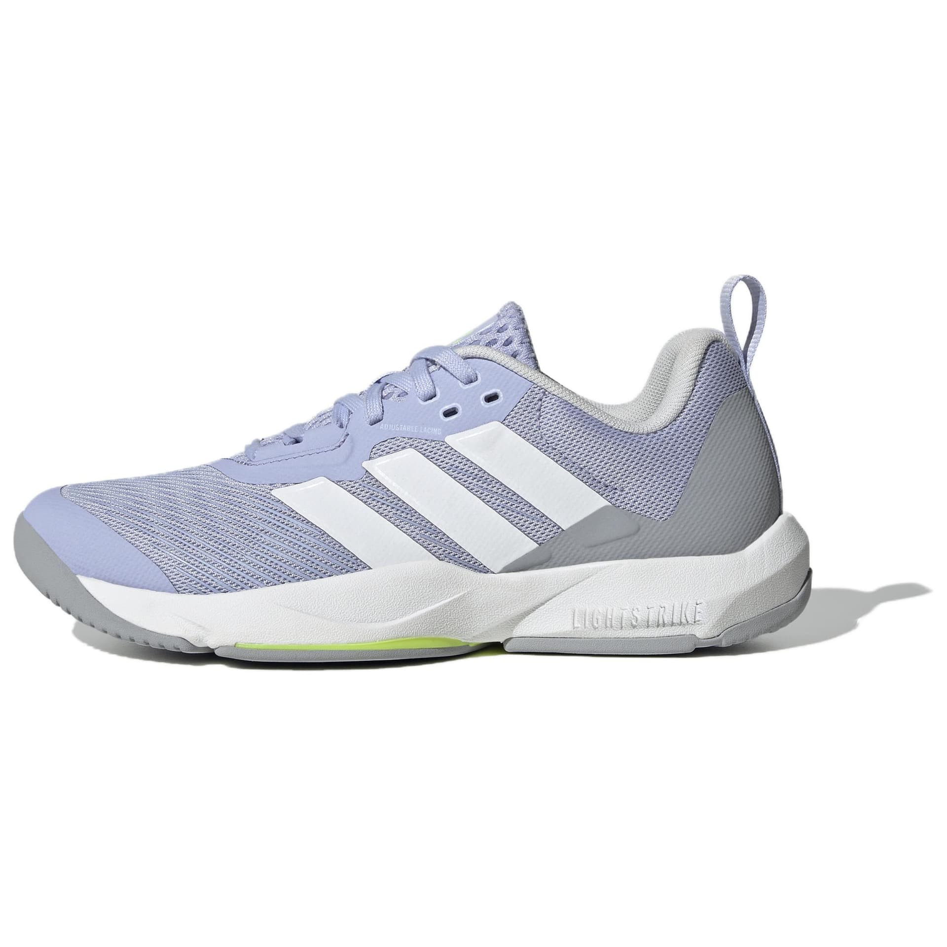 Кроссовки для спортзала Adidas Rapidmove 2 Амортизирующие противоскользящие низкие кроссовки для тренировок женские синие и белые - изображение 1