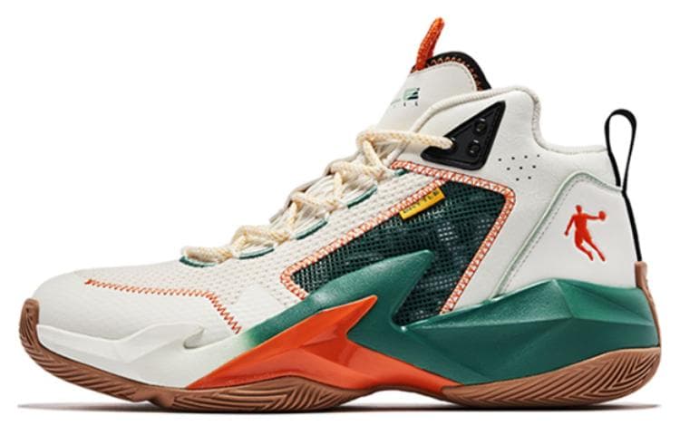 Кроссовки для баскетбола Jordan High-Top Basketball Shoes Grey Green - изображение 1