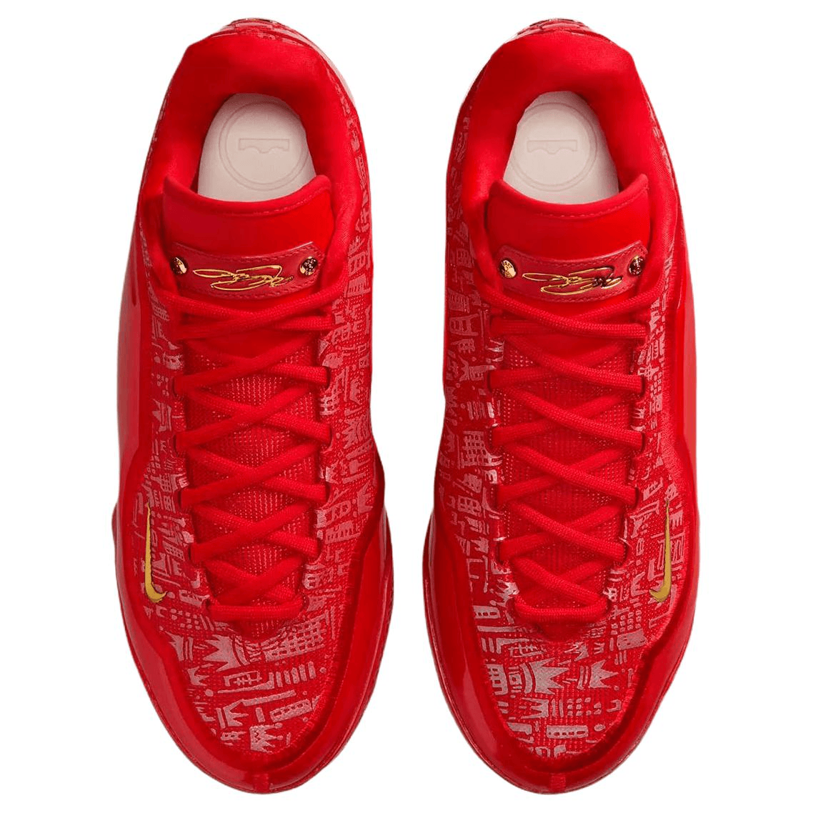Кроссовки для баскетбола Nike Lebron 23 Поддержка Отскок Анти-Твист Сцепление Баскетбольные Кроссовки Мужские Красные - изображение 4