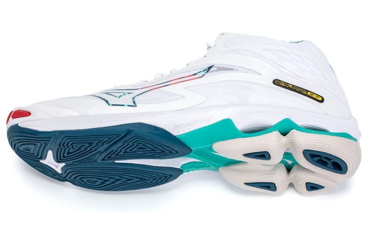 Кроссовки Mizuno Wave Lightning Z7 Mid White Blue - изображение 4