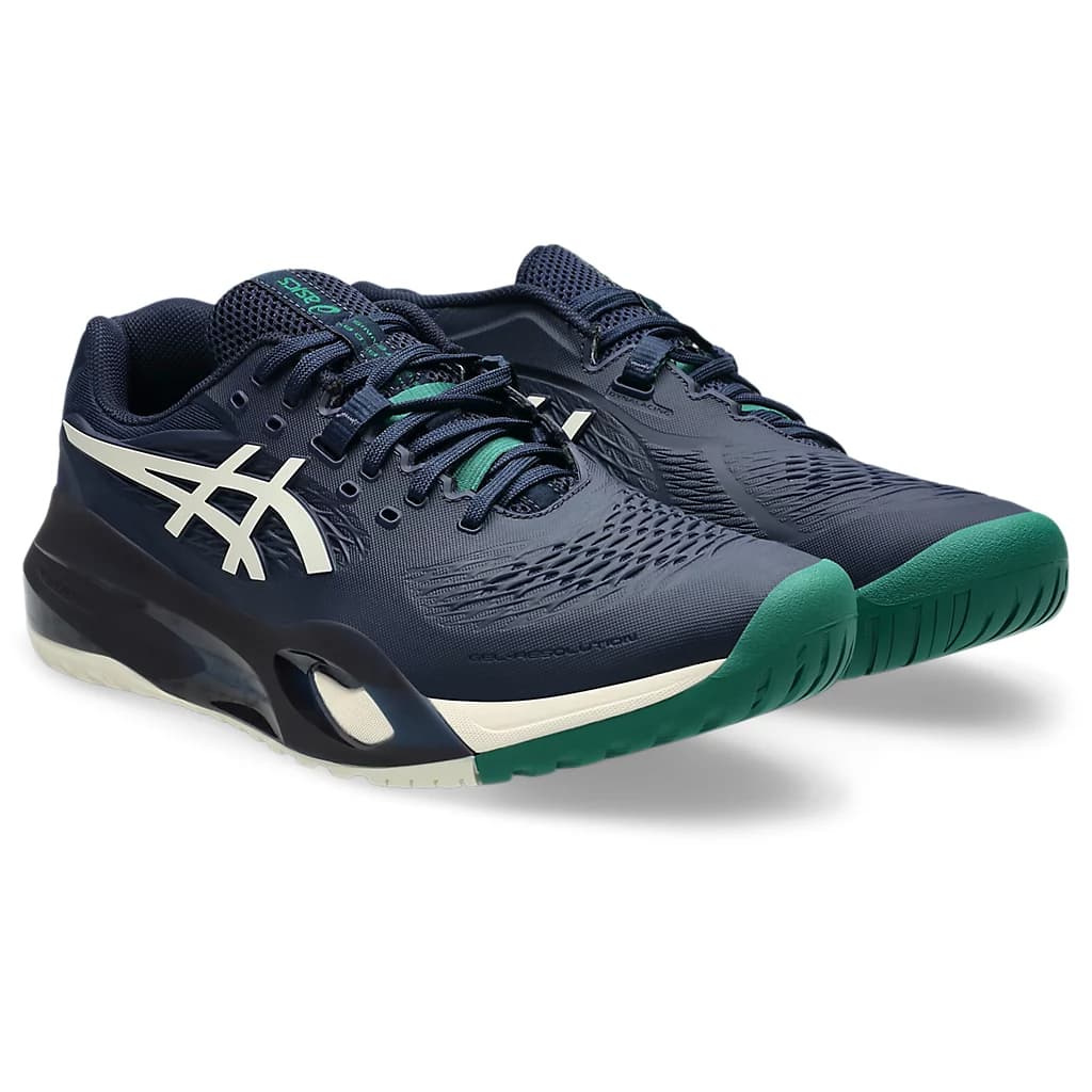 Кроссовки для тенниса ASICS Gel Resolution X Low Топ Кроссовки для тенниса Мужской Морской синий Широкий формат - изображение 2