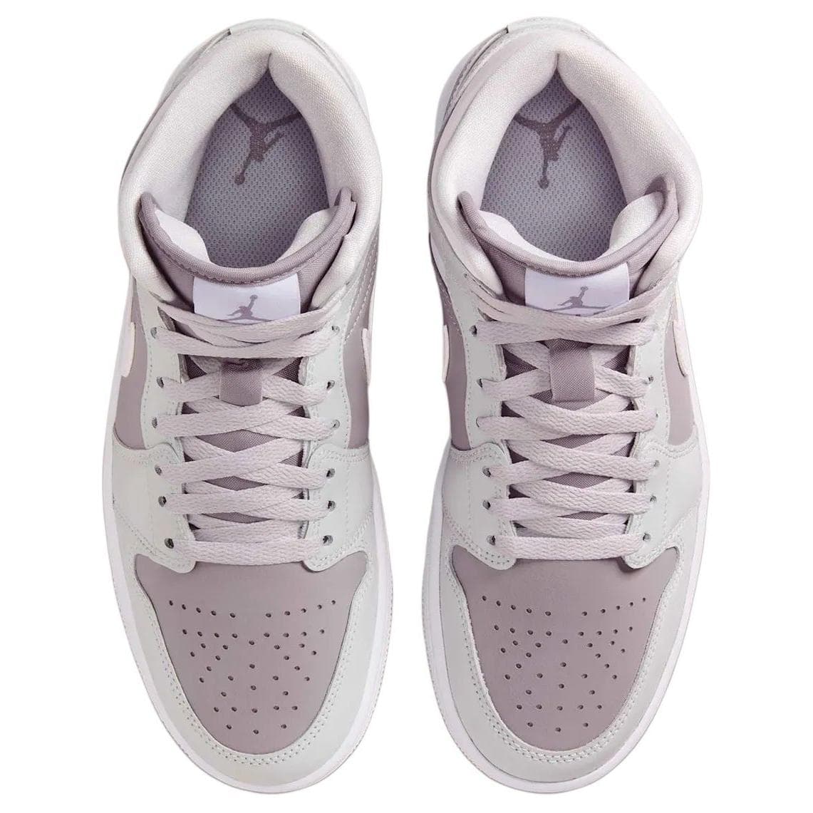 Ретро баскетбольные кроссовки Jordan Air Jordan 1 Противоскользящие Износостойкие MID Топ Винтажные Баскетбольные Кроссовки Женские Серые - изображение 3