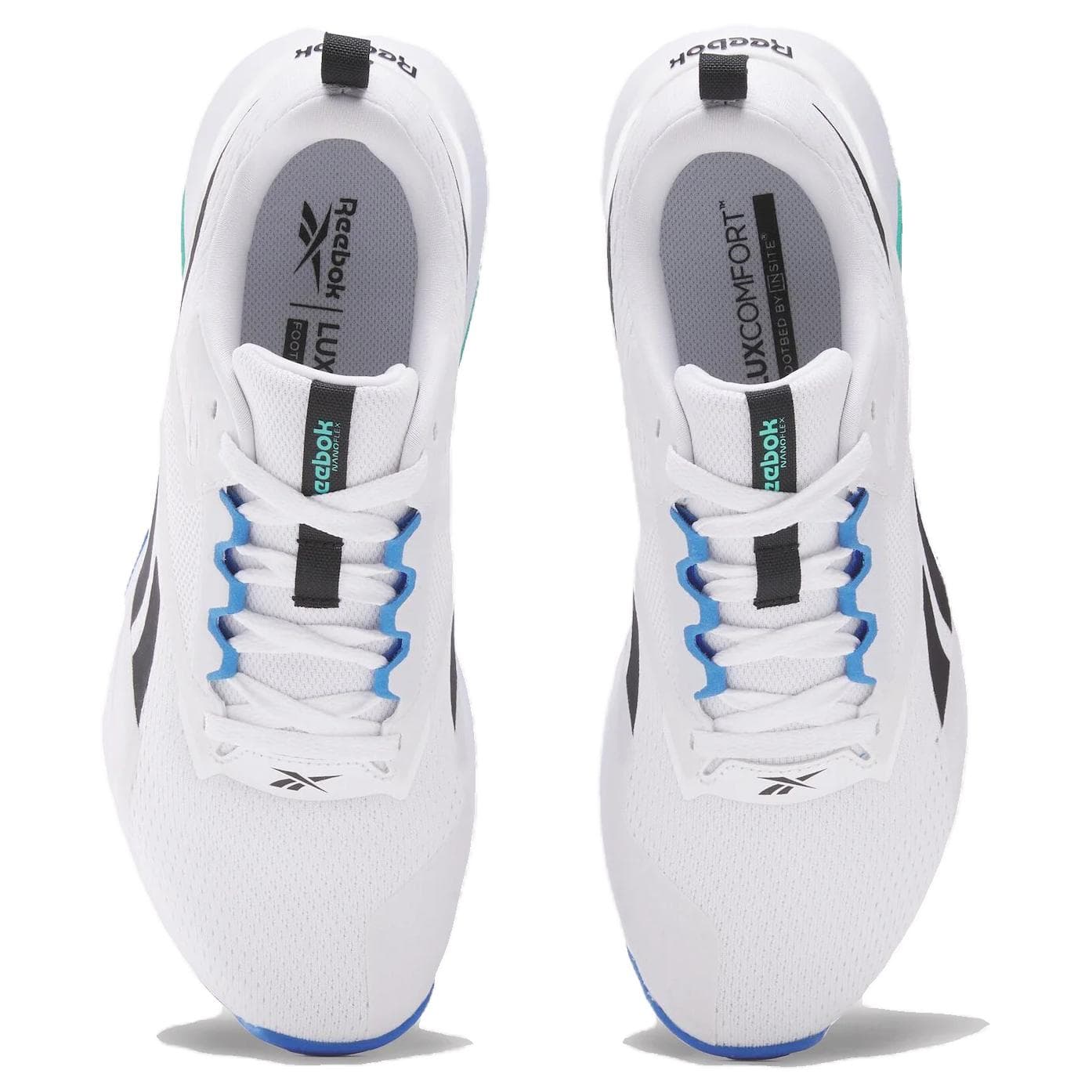 Кроссовки для спортзала REEBOK NANOFLEX TR 2 Low Топ Тренировочные Кроссовки Мужские Белый Черный Синий - изображение 5