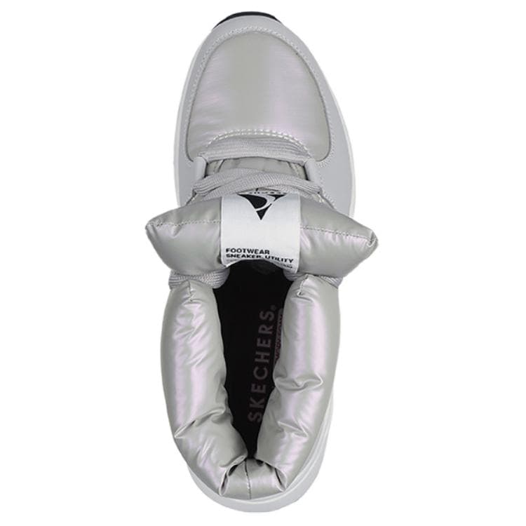 Ботинки зимние Skechers Uno Peaks Термический Устойчивый к Износу Короткие Снежные Ботинки Женские Серебристо-Серый - изображение 4