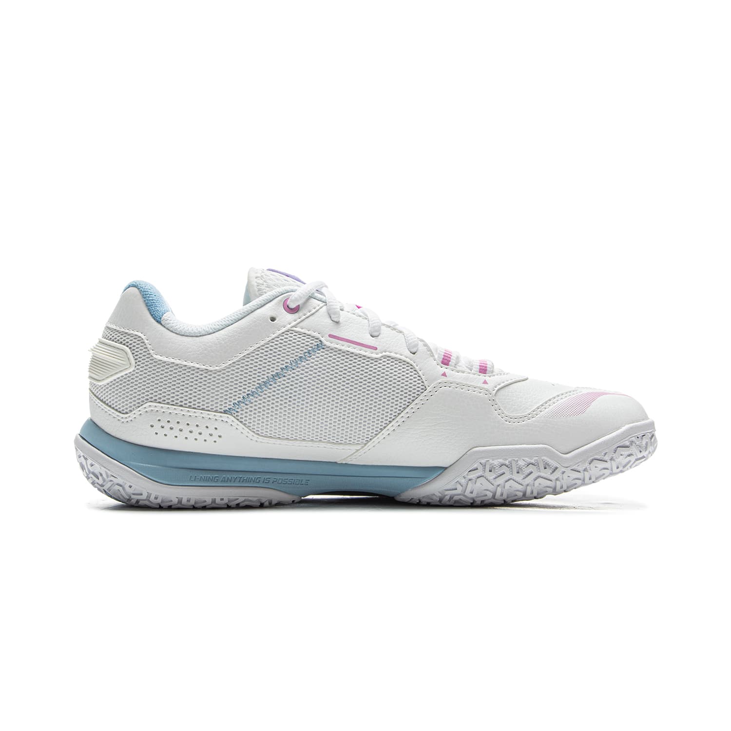 Кроссовки для бадминтона Li NING Saga 3LITE Амортизация Устойчивые к истиранию Низкие Кроссовки для бадминтона Унисекс Стандартный Белый - изображение 2