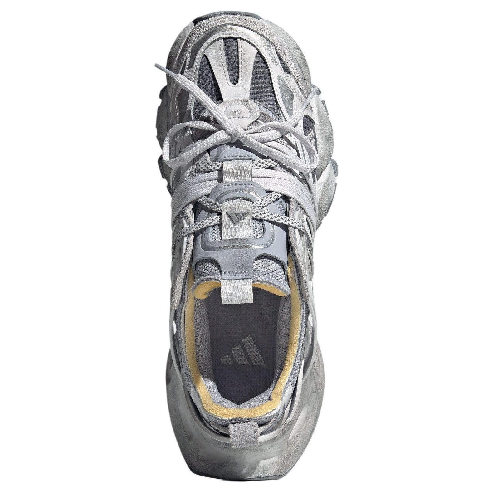 Кроссовки Adidas XLG RUNNER DELUXE Противоскользящие устойчивые к истиранию низкие кеды унисекс серые - изображение 4