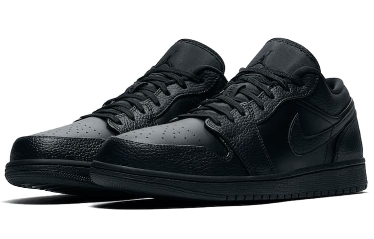 Ретро баскетбольные кроссовки Jordan Air Jordan 1 Low "Triple Black" — фото 3