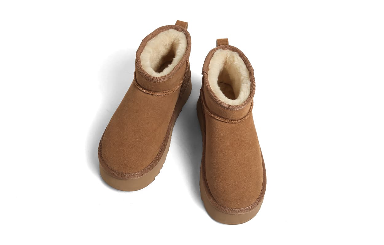 Ботинки зимние HUANQIU Snow Boots Brown - изображение 6