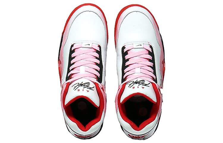 Ретро баскетбольные кроссовки Nike Flight Legacy Red White - изображение 4