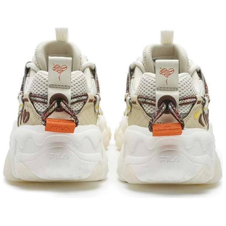 Кроссовки FILA FLUID 5 Устойчивые к истиранию Низкие Кроссовки Мужские Бежевые Коричневые - изображение 3