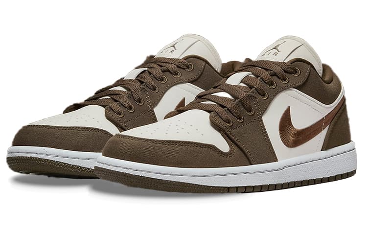 Ретро баскетбольные кроссовки Jordan Air Jordan 1 Low SE "Light Olive" — фото 3