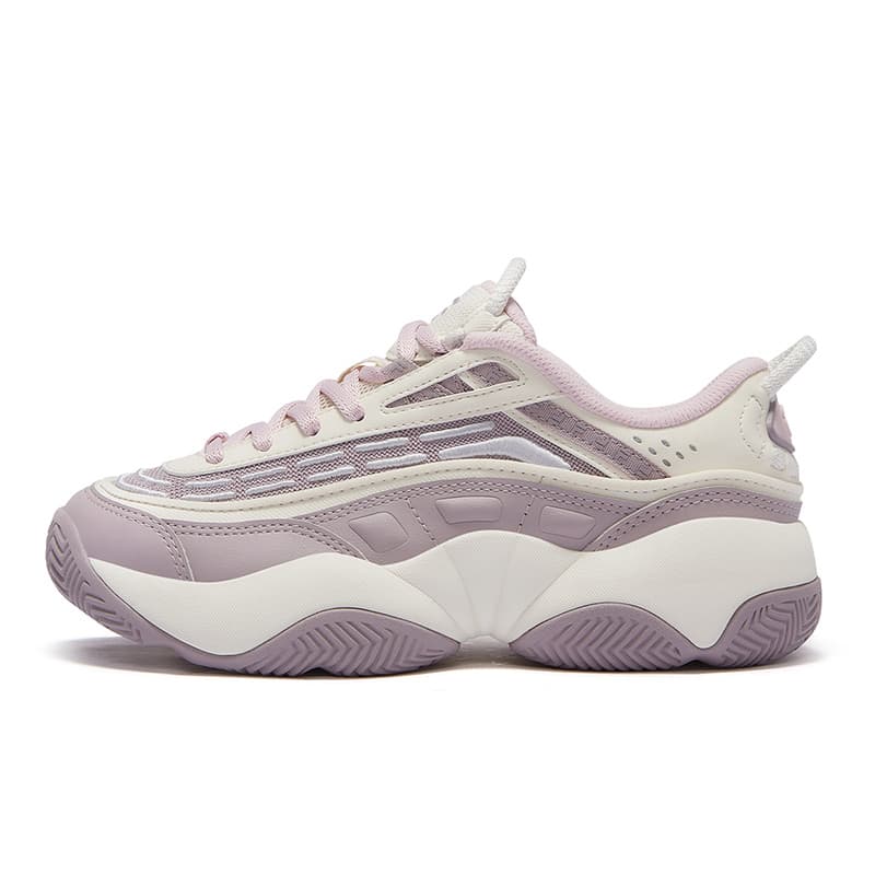 Кроссовки для баскетбола FILA FUSION Пламя Удобные Устойчивые к истиранию Низкие Баскетбольные Кроссовки Женские Серый Белый - изображение 1
