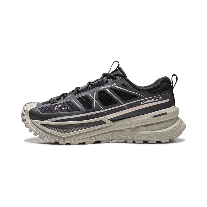 Кроссовки Li-Ning LINING Cloud На открытом воздухе CF SE TPU Универсальный минималистичный амортизация поддержка баланс Лоу-топы Походная обувь Унисекс Черный Обсидиановый серый - изображение 1