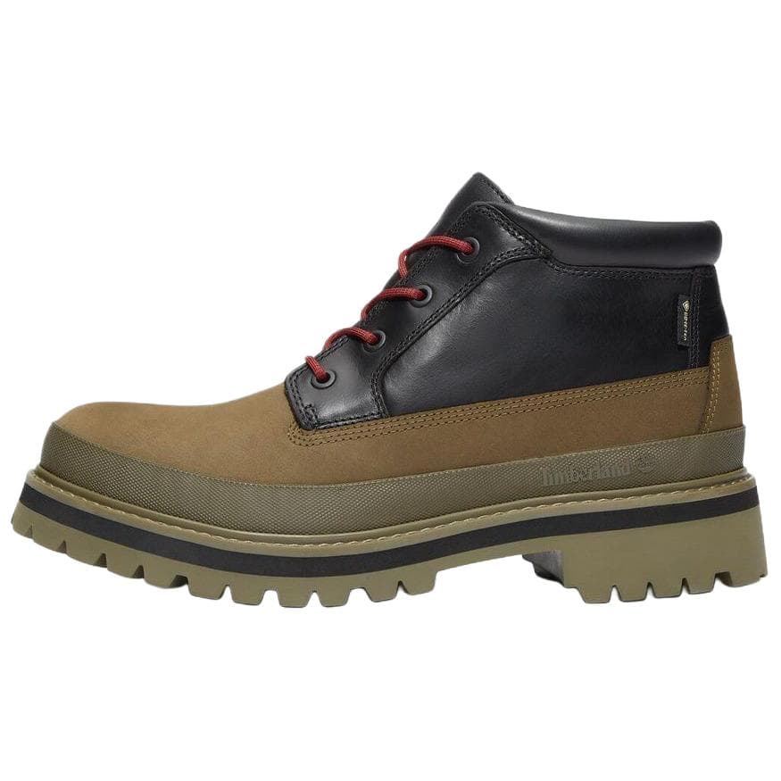 Сапоги Timberland Премиум Ботильоны Мужские Черные Коричневые - изображение 1
