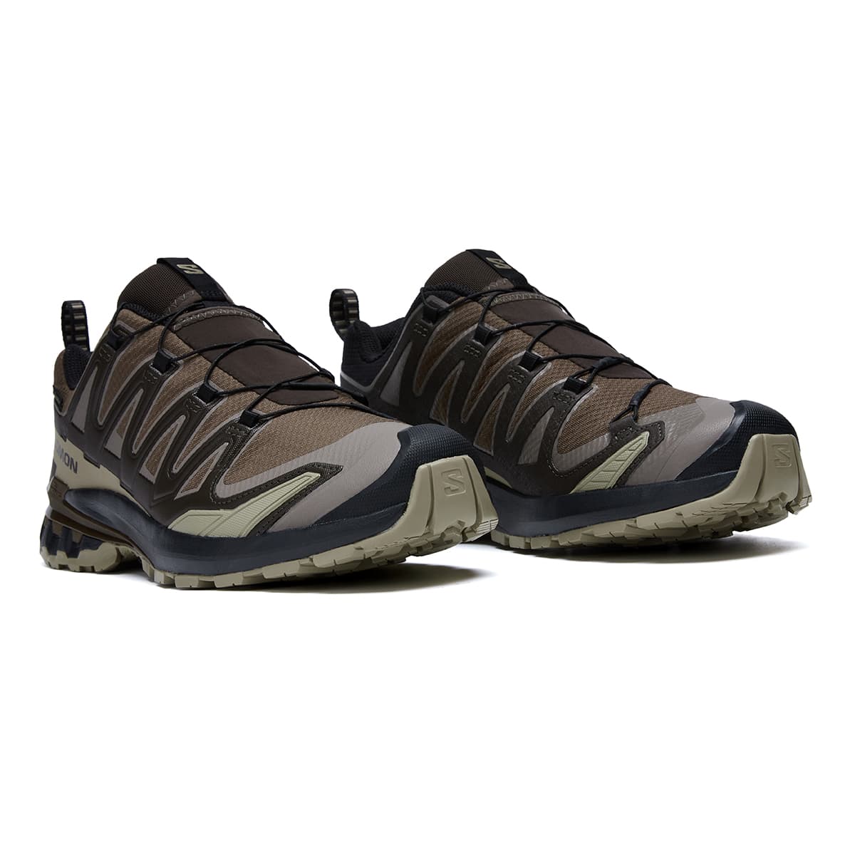 Кроссовки SALOMON XA Pro 3D V9 Ткань Водонепроницаемый и дышащий Low Топ Альпинистское приключение Обувь Мужской Коричневый - изображение 3