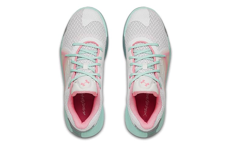 Кроссовки для баскетбола Under Armour Spawn 2 White Pink Green - изображение 4