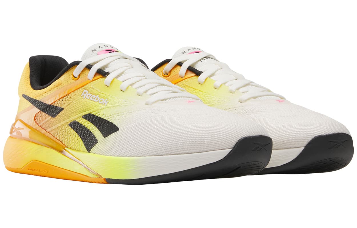 Кроссовки для спортзала REEBOK Nano X5 Low Топ Тренировочные кроссовки Унисекс Белый желтый - изображение 2