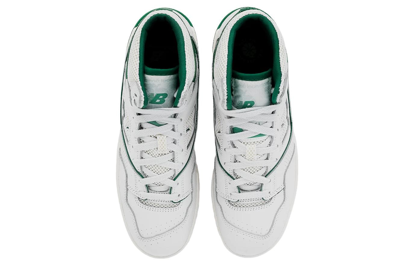 Ретро баскетбольные кроссовки ALD x New Balance 650 R White Green - изображение 4