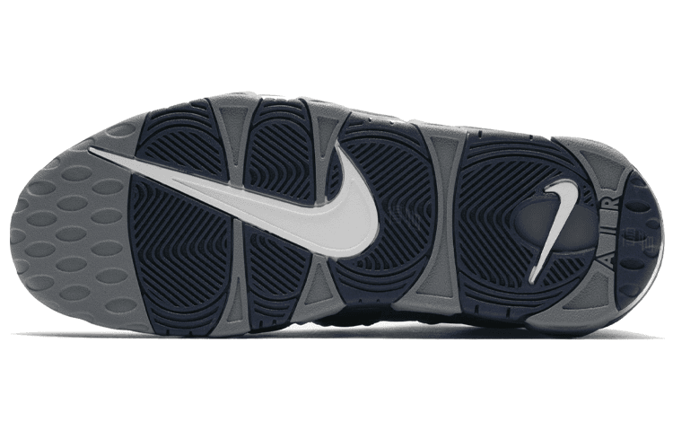 Кроссовки для баскетбола Nike Air More Uptempo "Cool Grey Midnight Navy" - изображение 6