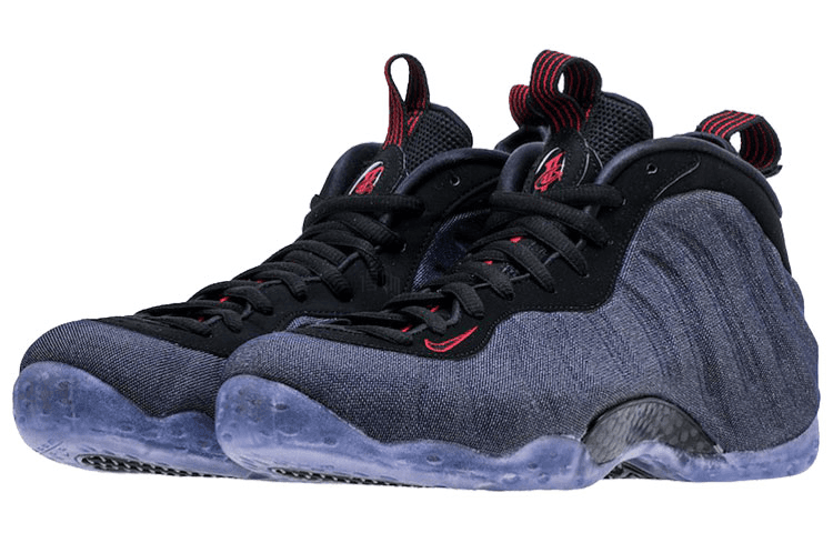 Ретро баскетбольные кроссовки Nike Foamposite One Denim - изображение 2