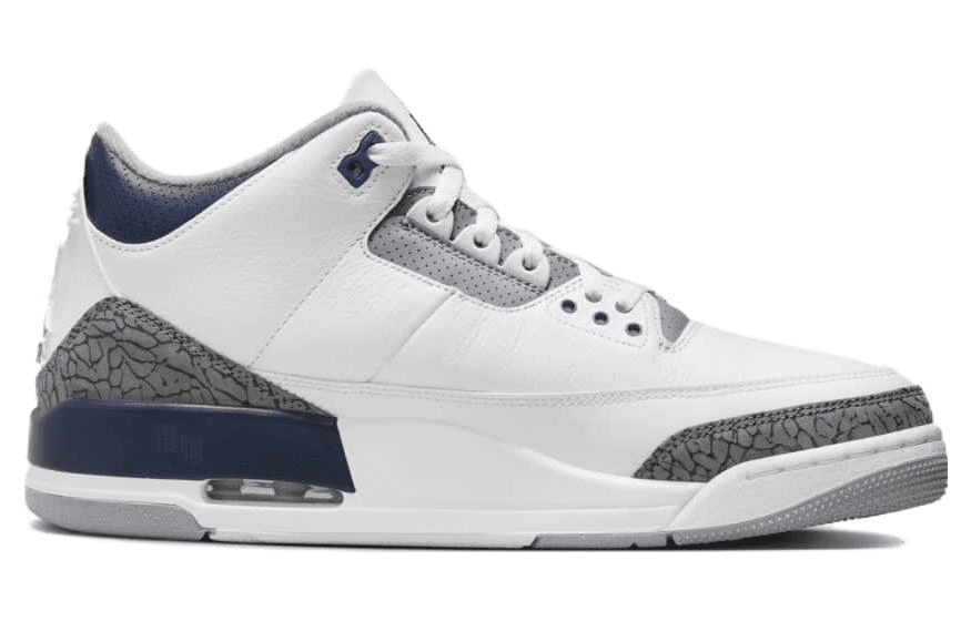 Ретро баскетбольные кроссовки Jordan Air Jordan 3 "Midnight Navy" - изображение 2