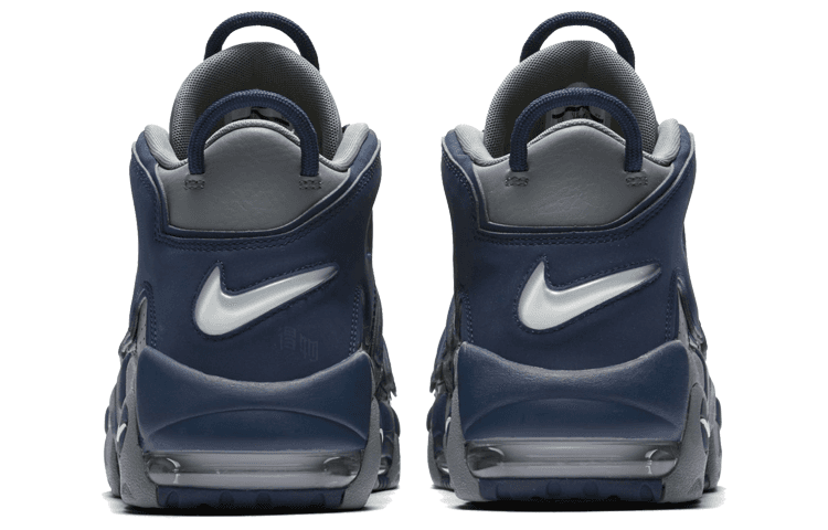 Кроссовки для баскетбола Nike Air More Uptempo "Cool Grey Midnight Navy" - изображение 5