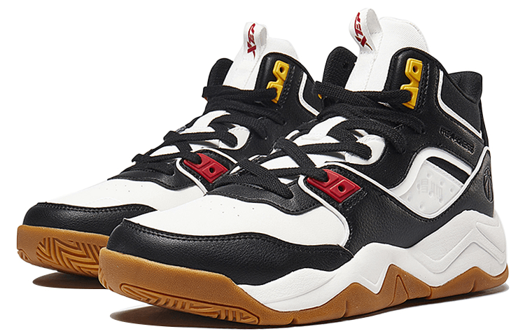 Кроссовки для баскетбола Xtep High-Top Basketball Shoes Black White - изображение 2