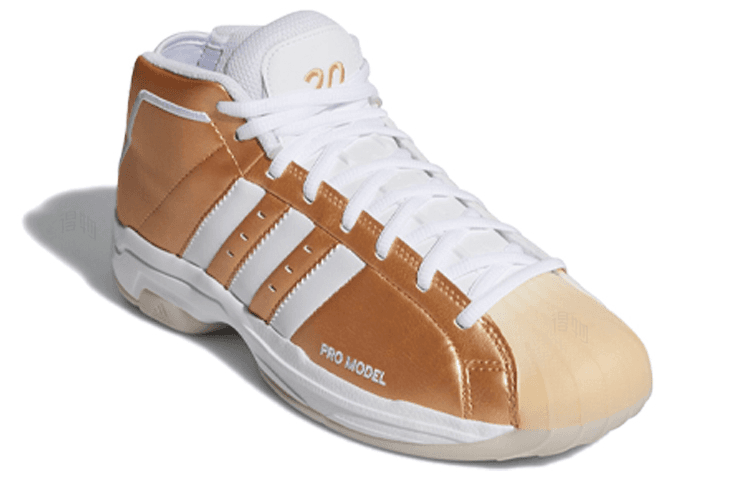 Кроссовки для баскетбола adidas PRO Model 2G White Gold - изображение 3