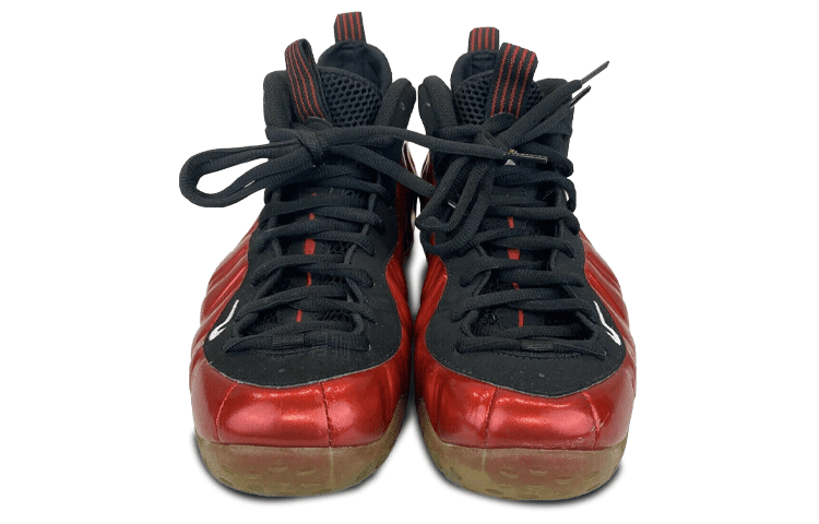 Ретро баскетбольные кроссовки Nike Foamposite One Metallic Red - изображение 3