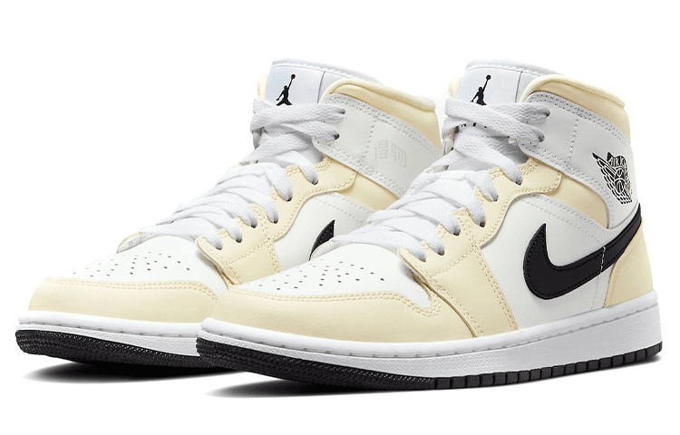 Ретро баскетбольные кроссовки Jordan Air Jordan 1 Mid "Coconut Milk" - изображение 3