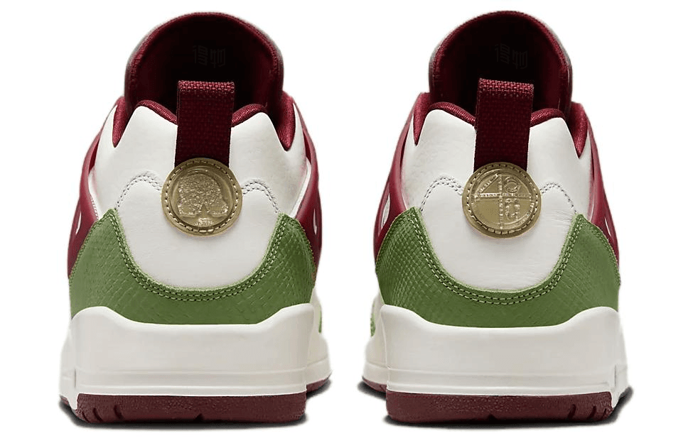 Ретро баскетбольные кроссовки Jordan Spizike Low CNY White Green - изображение 5