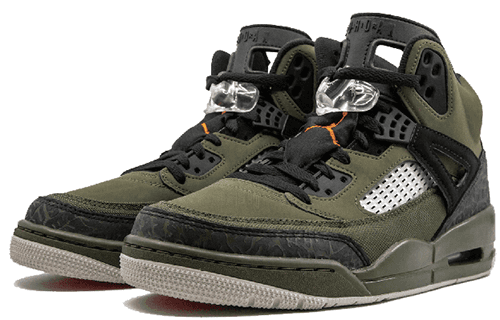 Ретро баскетбольные кроссовки Jordan Spizike Olive Canvas - изображение 3