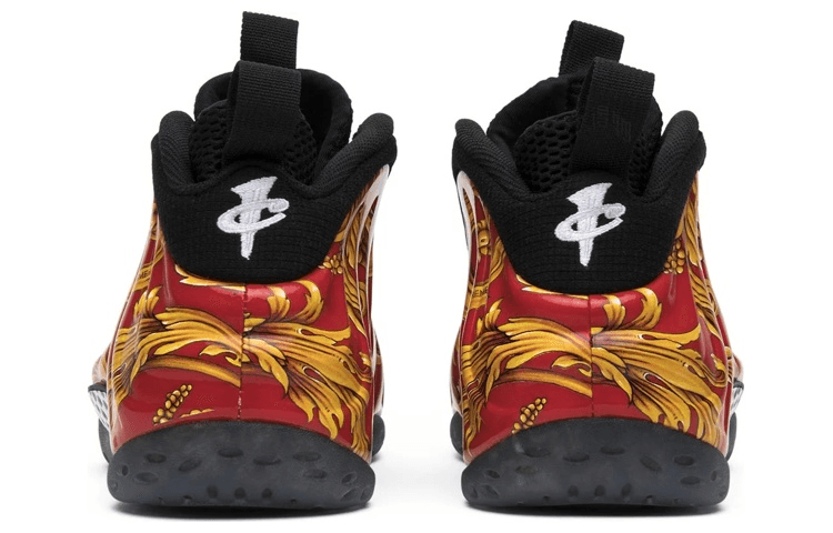 Кроссовки для баскетбола Supreme x Nike Foamposite One Red Gold - изображение 3