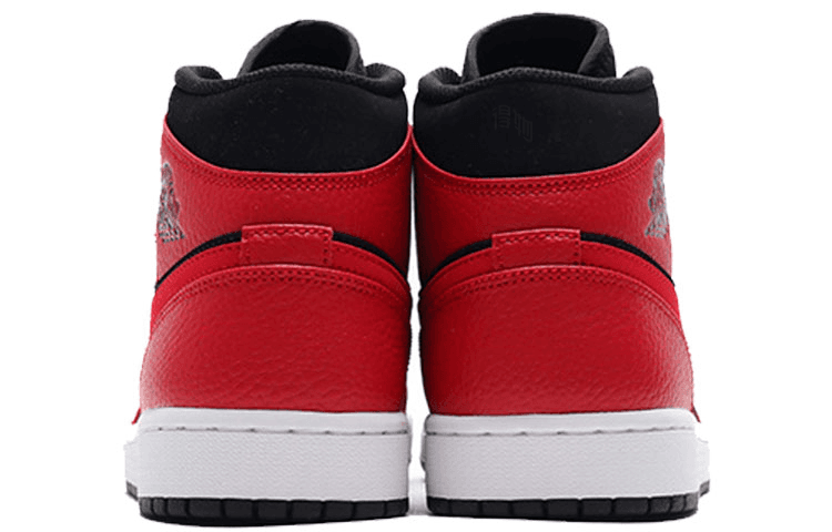 Ретро баскетбольные кроссовки Jordan Air Jordan 1 Mid Black Red - изображение 4