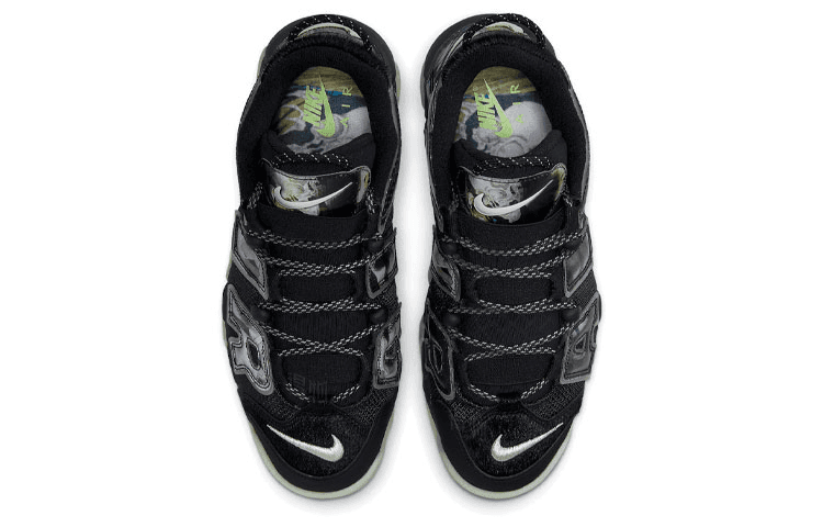 Кроссовки для баскетбола Nike Air More Uptempo 96 "Utagawa Kuniyoshi" Black Green - изображение 4