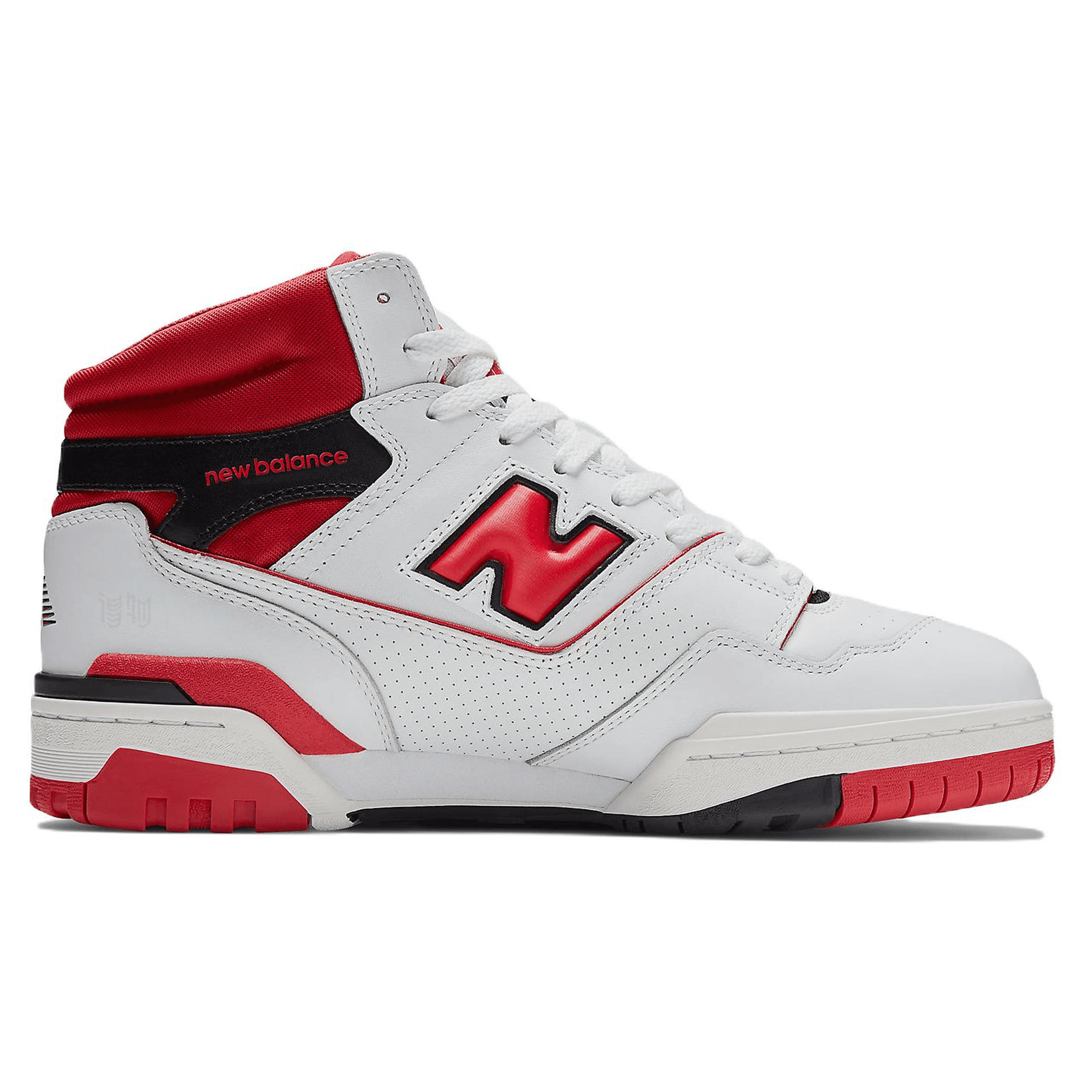 Ретро баскетбольные кроссовки New Balance 650 White Red - изображение 2