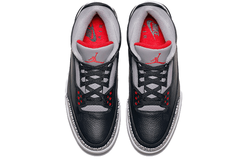 Ретро баскетбольные кроссовки Jordan Air Jordan 3 Retro Black Cement 2018 - изображение 4