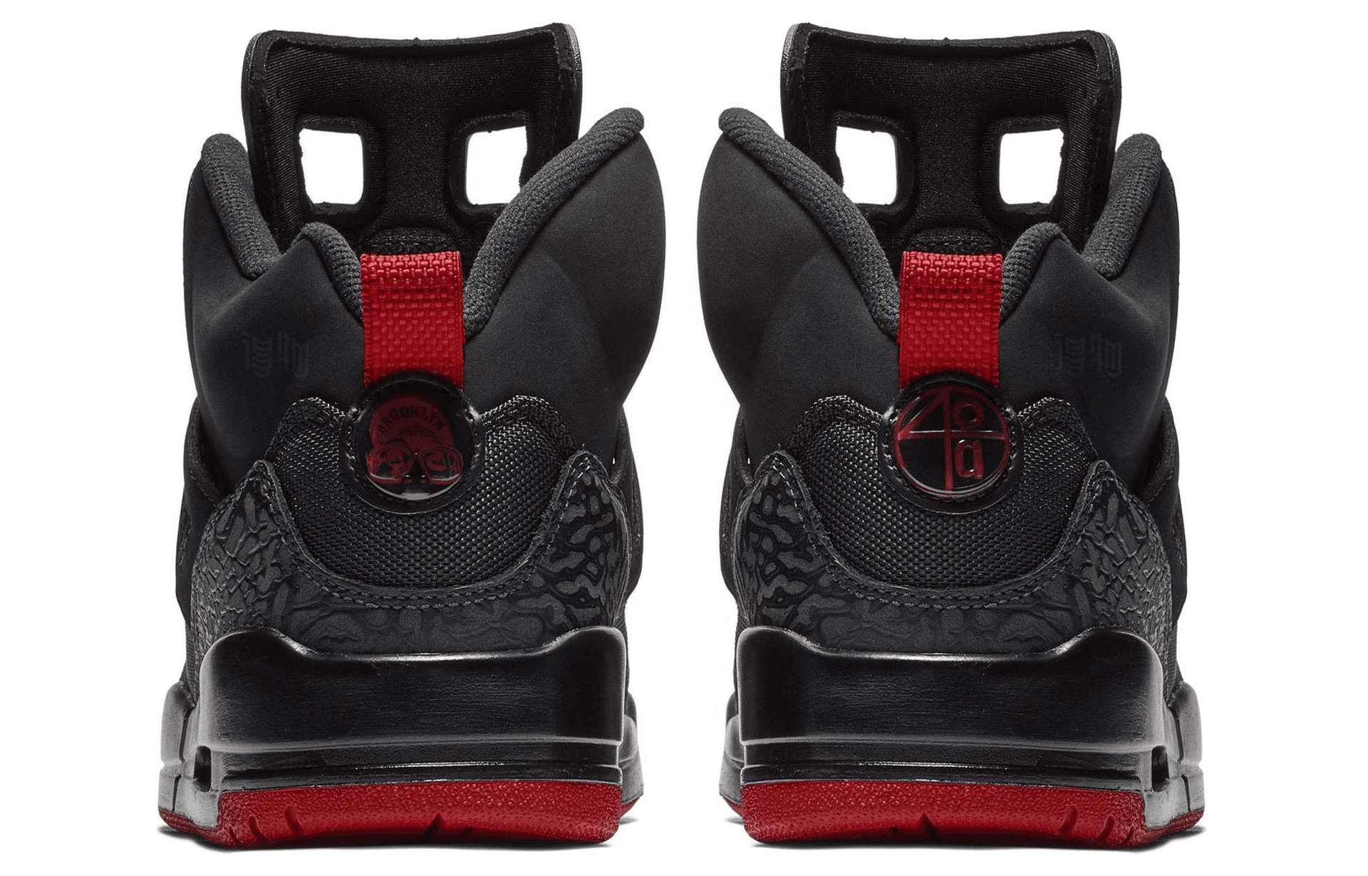 Ретро баскетбольные кроссовки Jordan Spizike Black Red - изображение 4