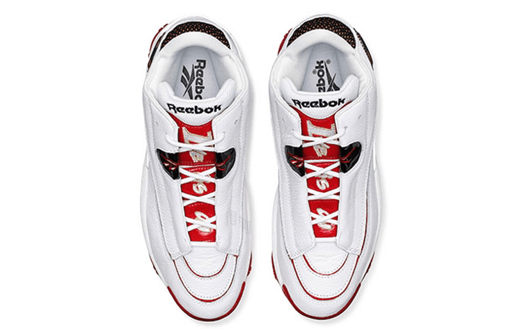 Ретро баскетбольные кроссовки Reebok Answer Retro Low White Red - изображение 3