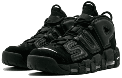 Кроссовки для баскетбола Nike Air More Uptempo Black - изображение 3