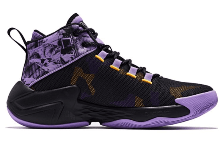 Кроссовки для баскетбола Jordan Break Shadow 2 High Black Purple - изображение 2