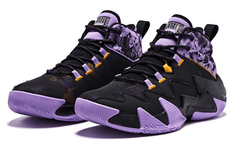 Кроссовки для баскетбола Jordan Break Shadow 2 High Black Purple - изображение 3