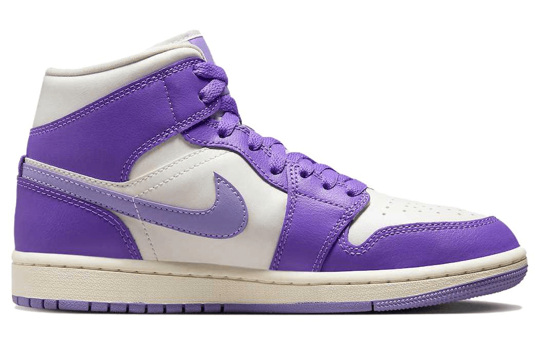 Ретро баскетбольные кроссовки Jordan Air Jordan 1 Mid Purple - изображение 2