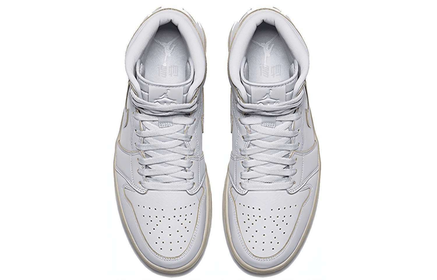 Ретро баскетбольные кроссовки Jordan Air Jordan 1 Retro High Premium White - изображение 4