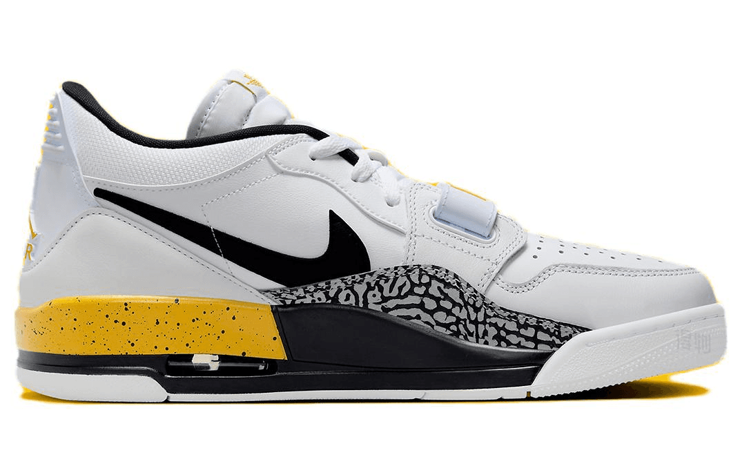 Ретро баскетбольные кроссовки Jordan Legacy 312 Low White Black - изображение 2